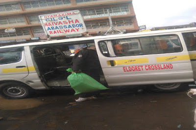Matatu at bus park Matatu parked in eldoret.