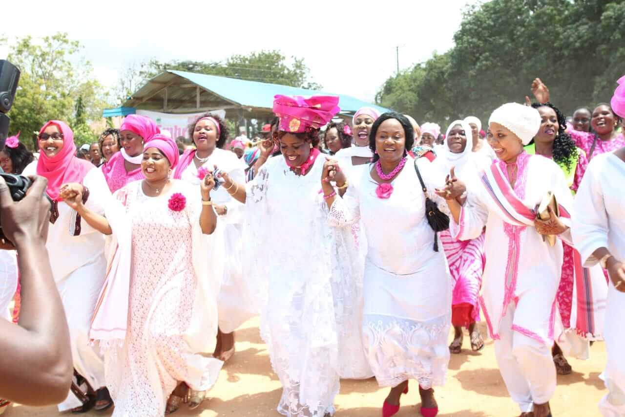 Kilifi Women Representative Gertrude Mbeyu with Team Embrace in Kilifi. PHOTO | FILE Kilifi Women Representative Gertrude Mbeyu with Team Embrace in Kilifi. PHOTO | FILE