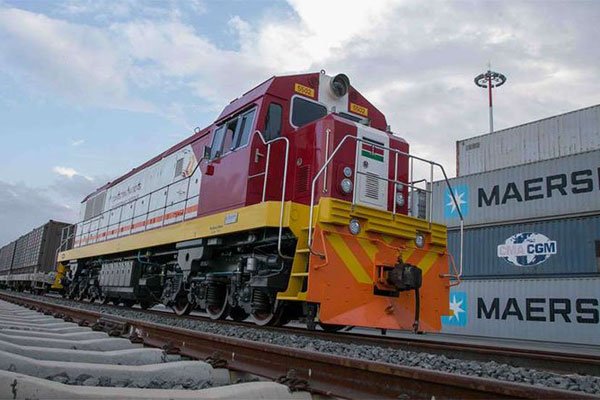 Photo of SGR at Embakasi station. PHOTO | NMG Photo of SGR at Embakasi station. PHOTO | NMG