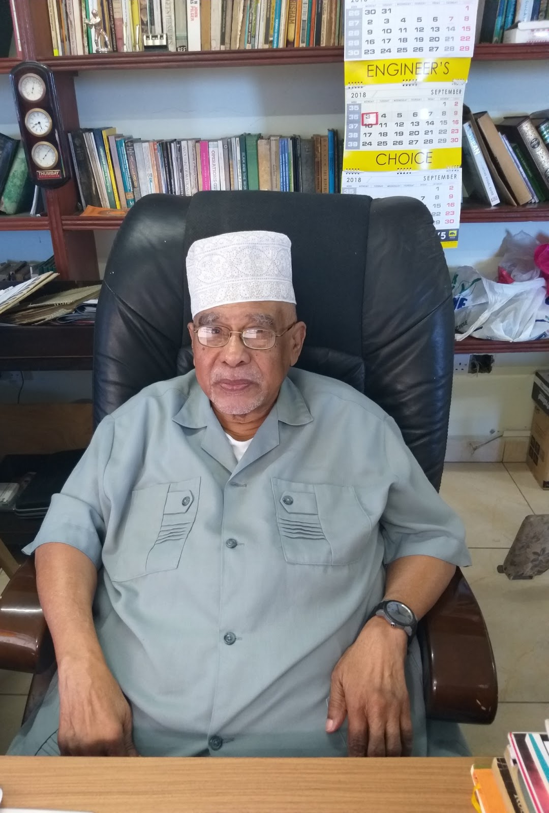 Prof. Mohamed Hyder at the University of Nairobi Prof. Mohamed Hyder at the University of Nairobi