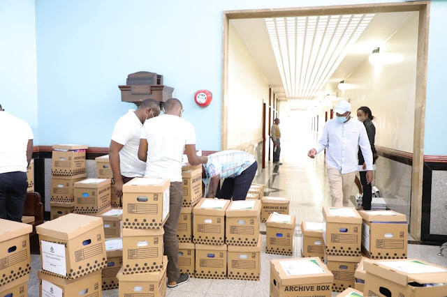 Boxes of files to the Senate from Anne Waiguru Troubled Governor Anne Waiguru files her impeachment response