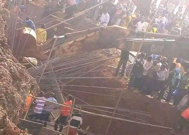 Collapsed Nairobi Expressway flyover bridge at Kangemi, Nairobi photo Collapsed Nairobi Expressway flyover bridge at Kangemi, Nairobi photo