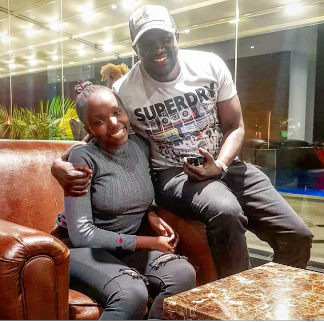 Former Tahidi High actress Nyaboke Moraa Former Tahidi High actress Nyaboke Moraa photo with Benjamin Anyimba