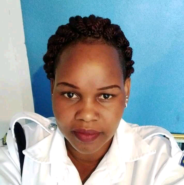 Caroline Kangogo, the police woman implicated of killing Police Constable John Ogweno Caroline Kangogo, the police woman implicated of killing Police Constable John Ogweno