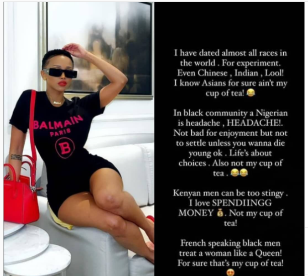 Socialite Huddah Monroe lips surgery photos