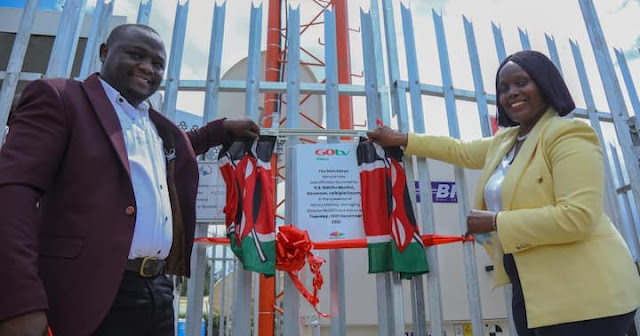 MultiChoice boss Nancy Gatimu opens up transmission station in Nanyuki. Photo MultiChoice boss Nancy Gatimu opens up transmission station in Nanyuki. Photo