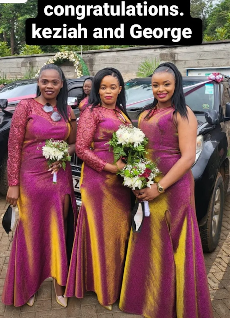 Keziah Wa Kariuki final weds her longtime lover only identified as George photo