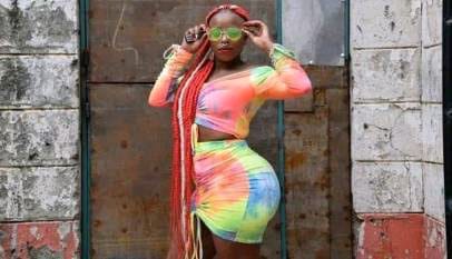Popular Kibra socialite Sheriffa Wambo photo Manzi wa Kibra