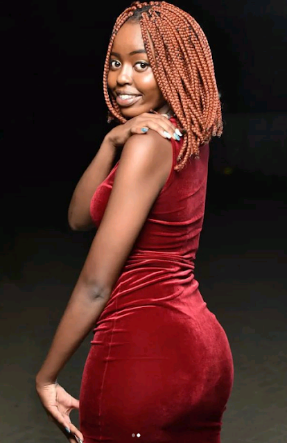 Bensouls baby mama Tiffany Muikamba, 22 in Mombasa photo