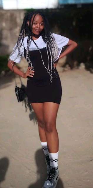 Bensouls baby mama Tiffany Muikamba, 22 in Mombasa photo