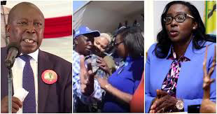 [VIDEO]  Azimia kwa Azimio – Maina Kamanda and Beatrice Elachi caught on camera touching privates