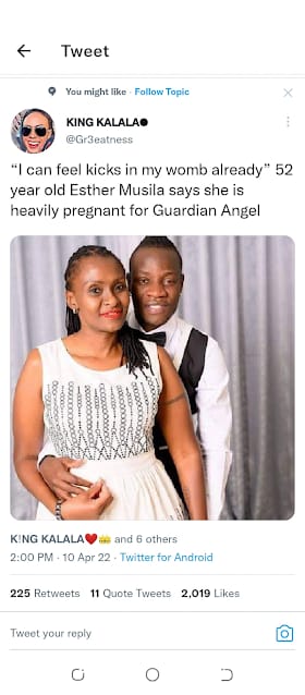 Guardian Angel and Esther Musila. Esther Musila pregnancy photos Guardian Angel and Esther Musila. Esther Musila pregnancy photos