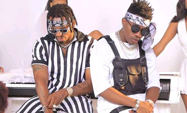 WCB Diamond Platnumz and Rayvanny photo leaving Wasafi