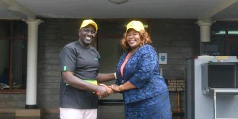 Anne Wamuratha throwing cake to Kiambu residents like feeding chicken viral video