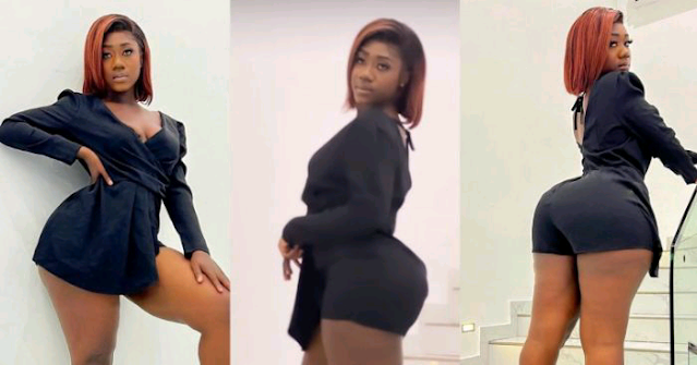 Tiktok star Hajia Bintu leaves fans mouth wide open with latest trending curvy photos