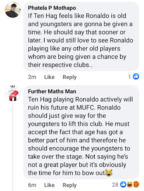 Cristiano Ronaldo's statement on the Ajax manager's arrival at Old Trafford