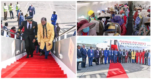 Kenyan messiah Prophet David Owuor books KQ PLANE to Angola photo