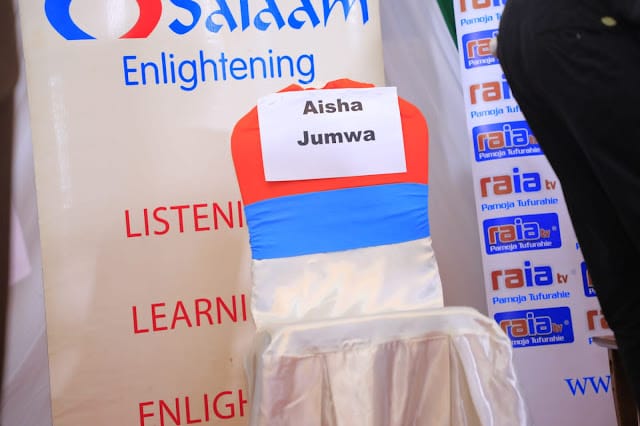 Malindi MP Aisha Jumwa skips the Kilifi Gubernatorial debate at Pwani University, Kilifi. Malindi MP Aisha Jumwa skips Kilifi gubernatorial debate citing being irrelevant
