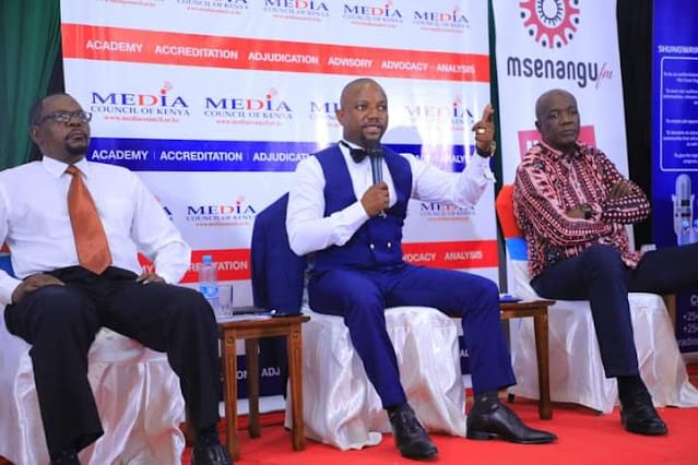 George Kithi and Gideon Mung'aro debate at Pwani university Malindi MP Aisha Jumwa skips Kilifi gubernatorial debate citing being irrelevant