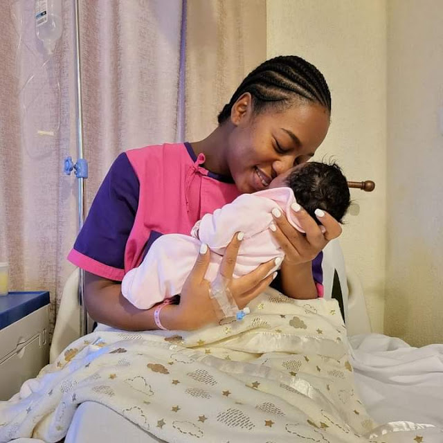 Bahati's wife Diana Marua delivery baby photos