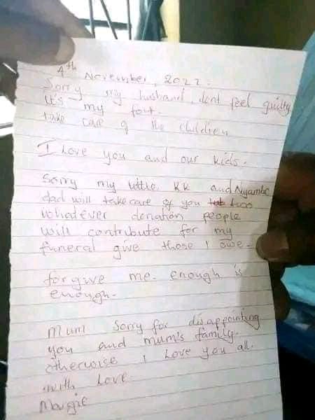Female Secondary school teacher commits suicide over Sh 370,000 loans from different people