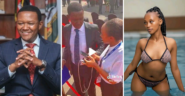 Dr Alfred Mutua with SPM Buzz reporter Liz Jackson photo Dr Alfred Mutua with SPM Buzz reporter Liz Jackson photo