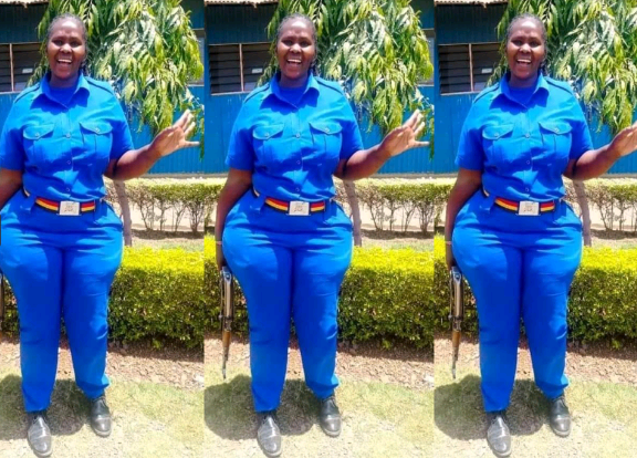 Forget Linda Okello, another Volumptous and bootylicious cop sweeps social media with one photo
