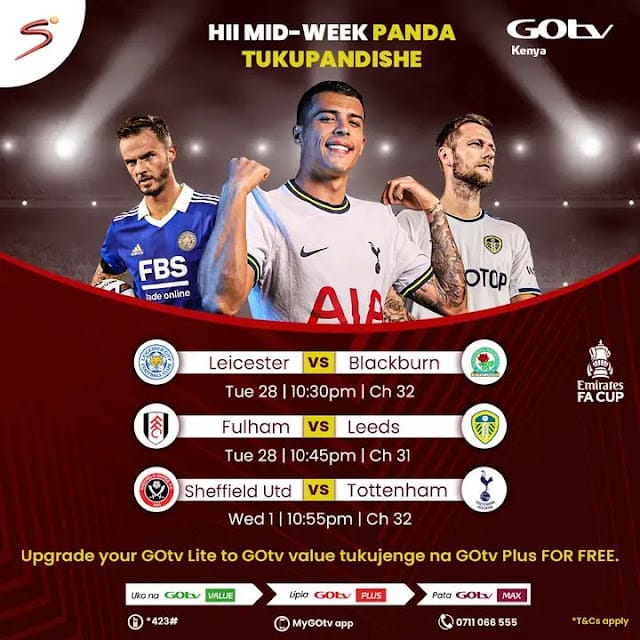 GOTV FA CUP matches 2023: GOTV and KBC Channel 1 to air FA Cup games today