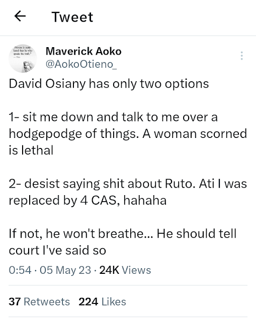 Maverick Aoko expose