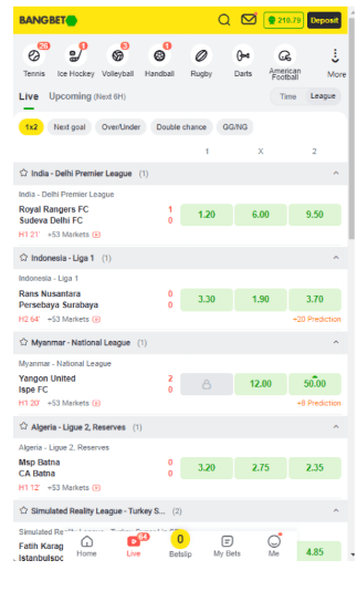Bangbet betonline login creditials