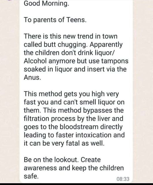 To beat alco-blow! Men invent new way of drinking alcohol through rectum