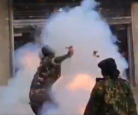 Teargas canisters bad launch photo Teargas canisters bad launch photo