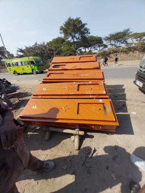 Nairobi CBD protesters coffins Nairobi CBD protesters coffins