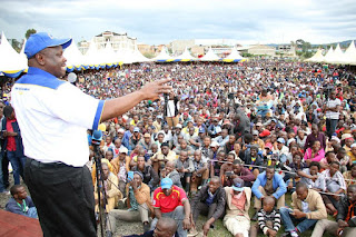 Governor Isaac Ruto in Bomet campaigning for CCM. PHOTO | Courtesy