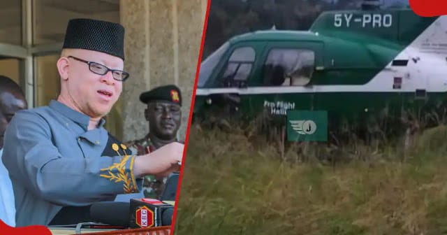 Helicopter carrying govt spokesman Isaac Mwaura makes emergency landing in bush, Kikuyu, Kiambu