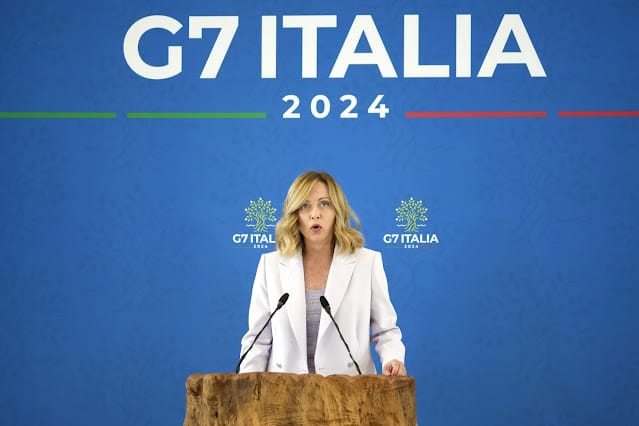 Italian PM Meloni photo. -AFP