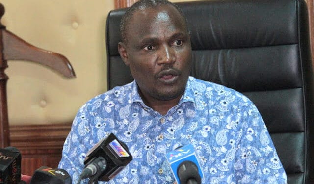 ODM national chairman John Mbadi photo at orange house. | SG |