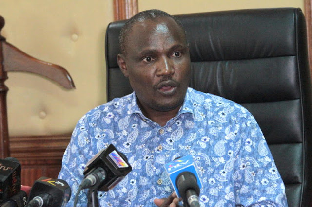 ODM national chairman John Mbadi photo at orange house. | SG |