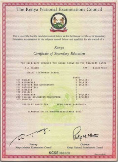 Joho certificate is valid as KNEC apologises over faking issue. PHOTO | Courtesy Joho certificate is valid as KNEC apologises over faking issue. PHOTO | Courtesy