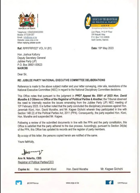 Jubilee letter to true leaders Jubilee letter to true leaders