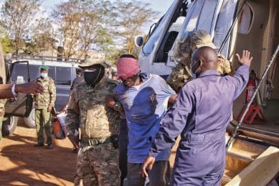 Terror suspects arrested in Kitui after a public tip-off. Terror suspects arrested in Kitui after a public tip-off.