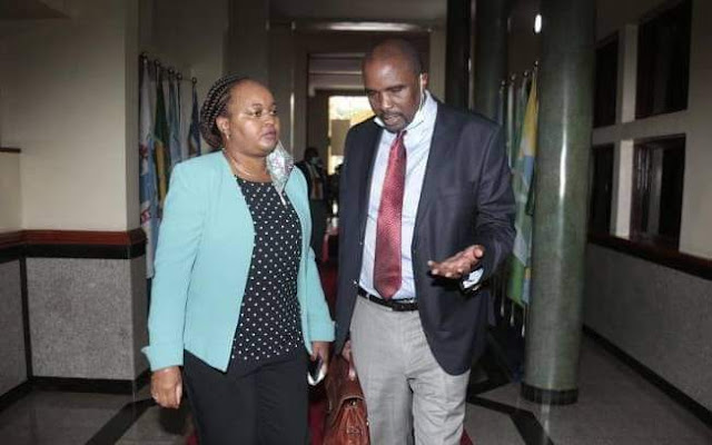 Kamotho Waiganjo and his wife Anne Waiguru Kamotho