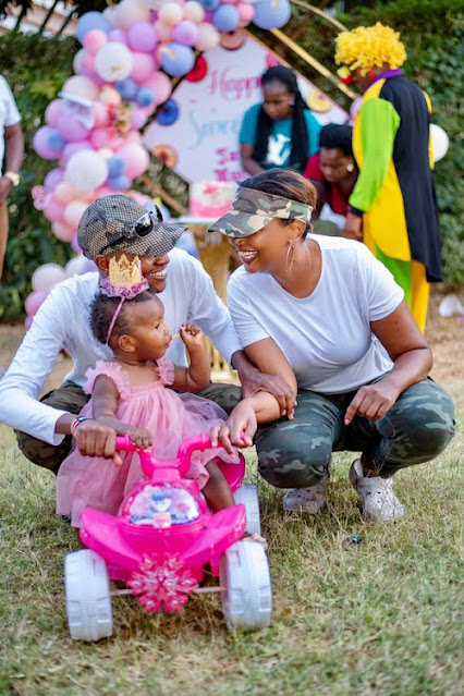 Good dad deserves many children, Karen Nyamu provokes Edday with birthday photos with Samidoh