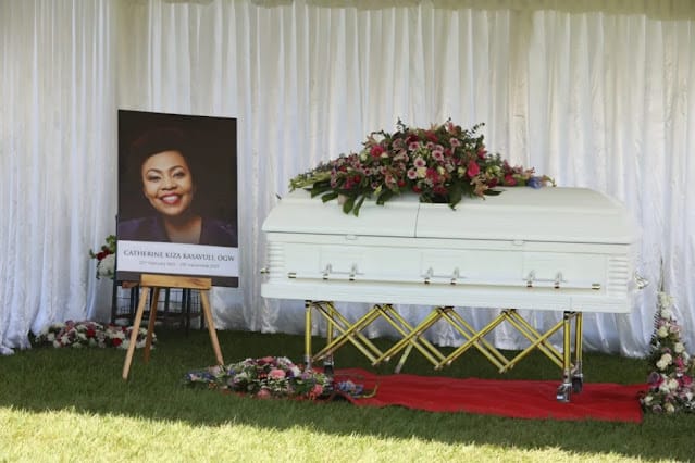 [PHOTOS] Mudavadi’s speech at Catherine Kasavuli’s final sendoff at Zululu village shock mourners