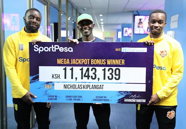 Police officer Nicholas Kiplangat win Sportpesa Mega Jackpot highest bonuses Police officer Nicholas Kiplangat win Sportpesa Mega Jackpot highest bonuses