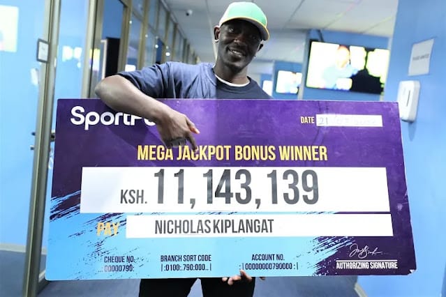 Police officer Nicholas Kiplangat win Sportpesa Mega Jackpot highest bonuses Police officer Nicholas Kiplangat win Sportpesa Mega Jackpot highest bonuses