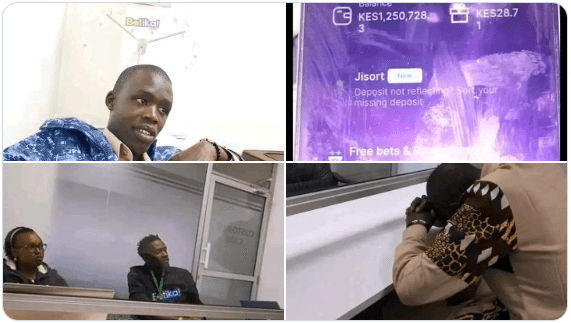 Collins Kiptoo, a resident of Nandi Hills, attacked the Betika headquarters Collins Kiptoo storms Betika App firm after winning 1.5M, withdrawing 300K, while 1.2M disappeared