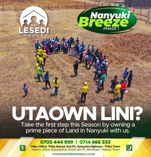 From nothing, Lesedi developers founder Geoffrey Kiragu made Billions from selling nothing or hot air