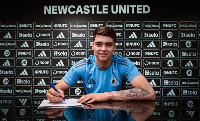 Lewis Miley Signs Six Year Newcastle Contract Extension