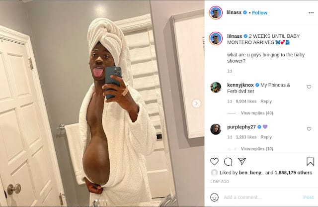 Pregnant Lil Nas X with baby Montero goes for baby shower Pregnant Lil Nas X with baby Montero goes for baby shower photos
